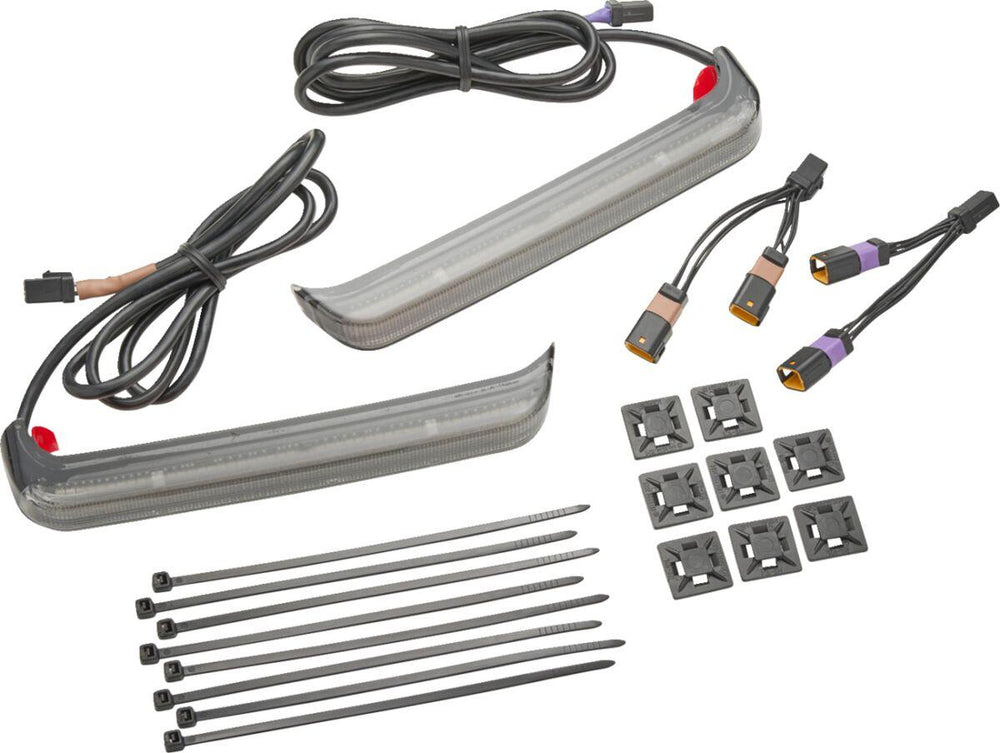 Ciro Bag Blades With Lightstrike For Harley Davidson FLHX 1923 ABS 2024-2025 Saddlebag Smoke