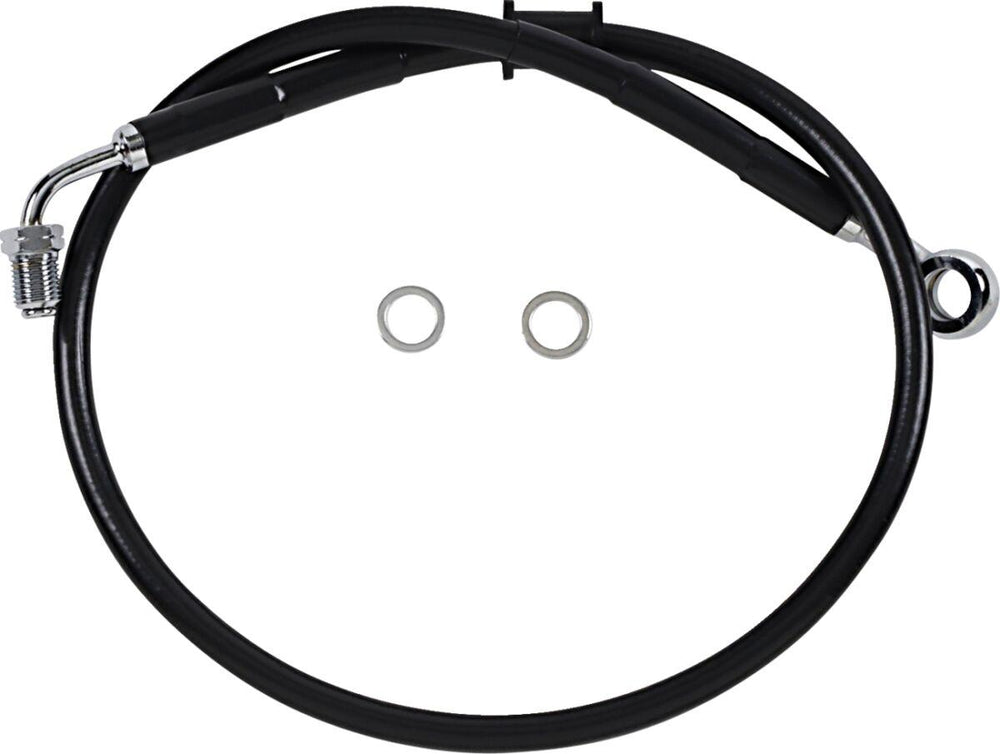 Drag Specialties Stainless Steel Brake Hose Kit For Harley Davidson FLHC 1750 2018-2022 Front Upper