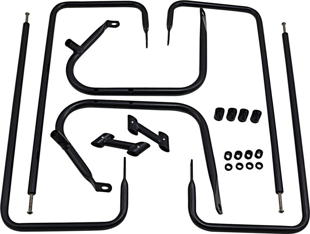 Drag Specialties Saddlebag Guard Side Rail Kits For Harley Davidson FLHR 1340 1997-1998 - Black