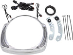 Ciro Fang Headlight Bezel For Harley Davidson FLH 1868 ABS 2021 Chrome Clear