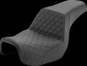 Saddlemen Honeycomb Step Up Seat For Harley Davidson FXD 1584 Dyna Super Glide 2007-2010 - Black