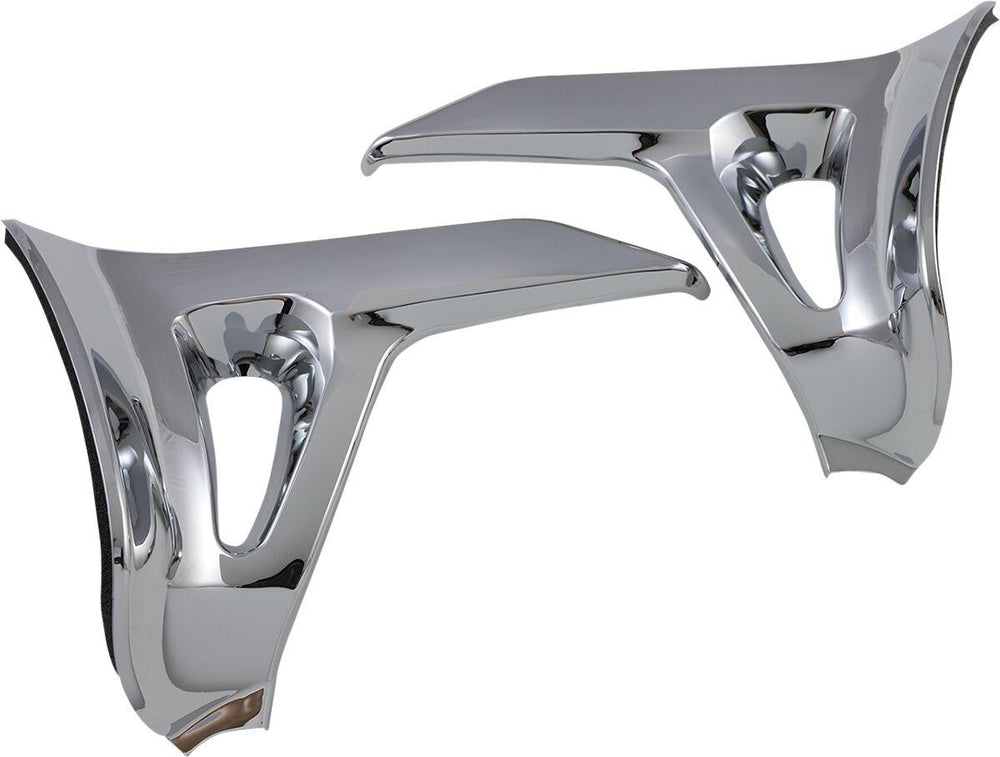 Show Chrome Battery Side Cover Trims For Honda GL 1800 Gold Wing 2001-2010 - Chrome