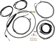 LA Choppers Complete Plug-and-Play Cable Kit For Harley Davidson FLH 1868 ABS 2021 45.5 cm - 51 cm (18" - 20") - Clear-Coated