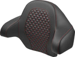 Saddlemen Dragon Scale Tour Pak Backrest Pad For Harley Davidson FLH 1868 ABS 2021 - Black/Red