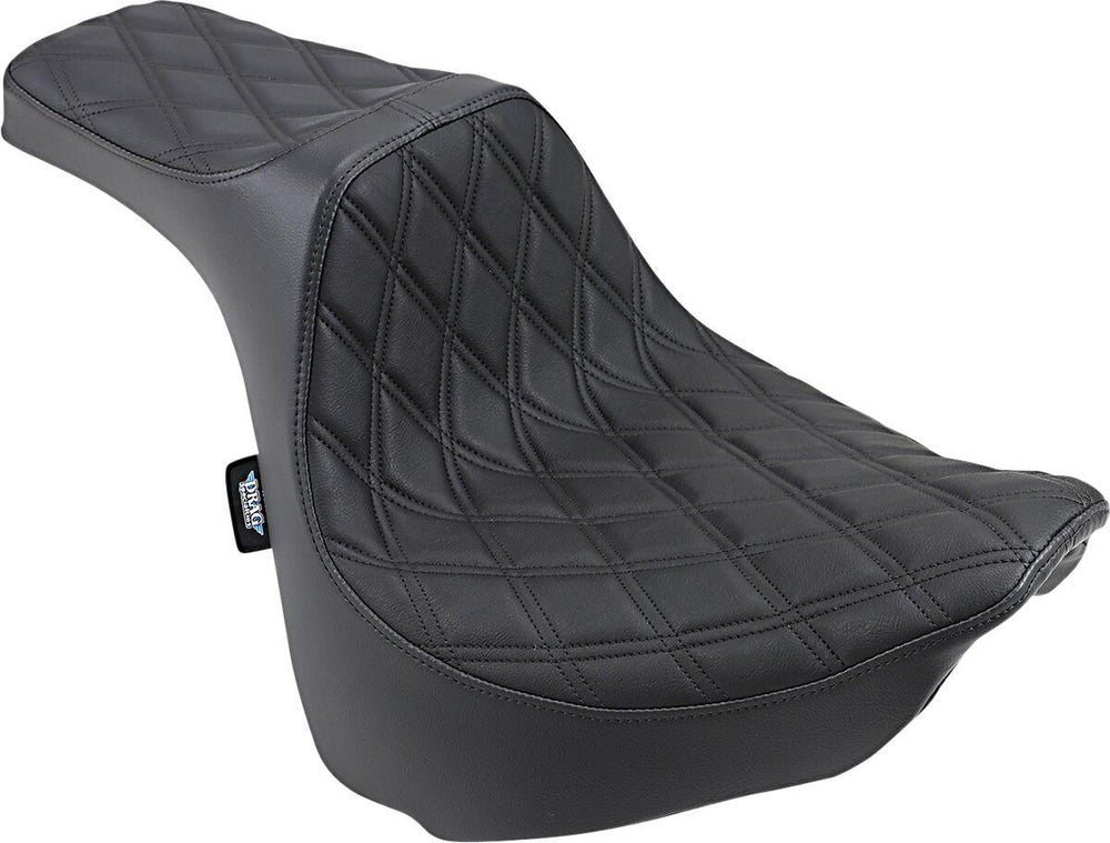 Drag Specialties Predator III Black Stitching Seat For Harley Davidson FXFB 1750 2018-2019 - Black