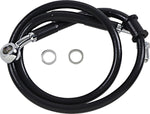 Drag Specialties Extended Length Stainless Steel Brake Hose For Harley Davidson FLHC 1750 2018-2022 Front