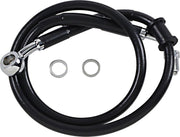 Drag Specialties Extended Length Stainless Steel Brake Hose For Harley Davidson FLHC 1750 2018-2022 Front