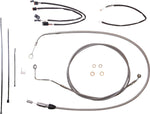 Magnum Shielding XR Handlebar Cable Install Kit For Harley Davidson FLH 1868 2021 30.5 - 35.5cm (12" - 14") - Chrome Clear-Coated