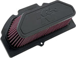 K&N High Flow Air Filter For Suzuki GSX-R 1000 2009-2014 - Black Red