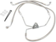 Drag Specialties Extended Length Stainless Steel Brake Hose Kit For Harley Davidson FLHT 1340 1996-1998 +25.4 cm Front