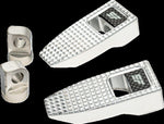 Slyfox Speed Foot Pegs For Harley Davidson E 1000 1936-1952 - Silver