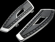 Ciro Chicane Floorboards For Harley Davidson FLD 1690 2012-2013 - Black/Chrome