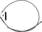 Barnett Stainless Steel Clutch Cable For Harley Davidson FLHFB 1868 2023 +20.3 cm (8") - Silver