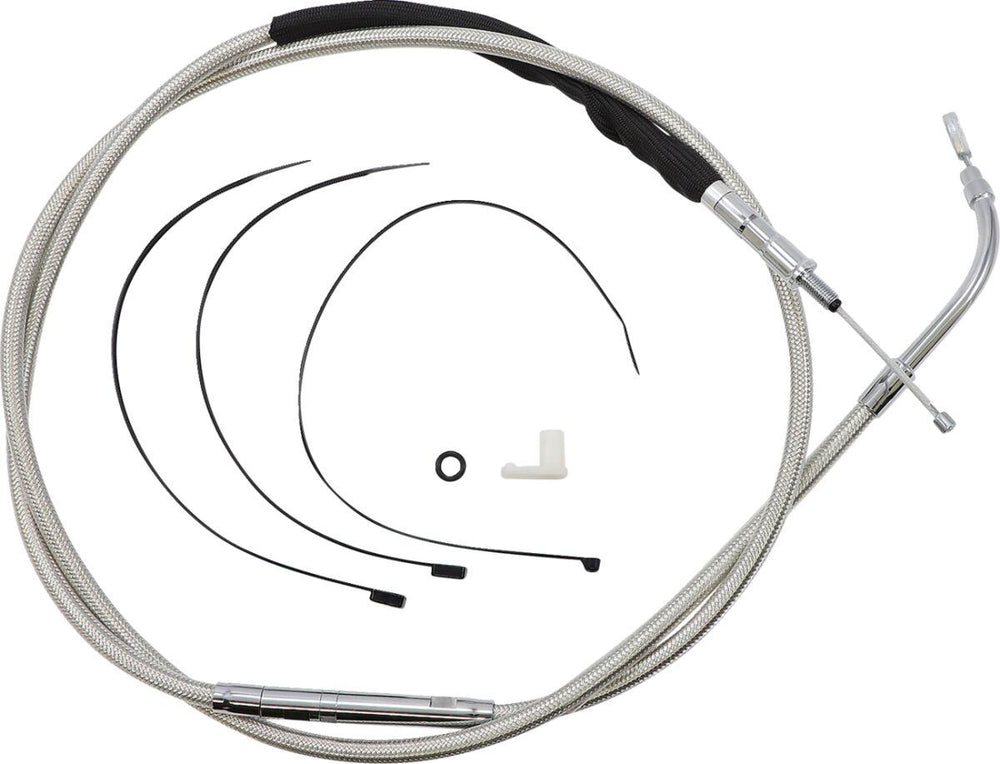 Magnum Shielding High-Efficiency  Stainless Clutch Cable For Harley Davidson FLH 1868 2021 187.5 cm (73-3 4") - Polished