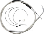 Magnum Shielding High-Efficiency  Stainless Clutch Cable For Harley Davidson FLH 1868 2021 187.5 cm (73-3 4") - Polished
