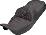 Saddlemen Roadsofa Carbon Fibre Seat For Harley Davidson FLH 1868 ABS 2021 - Black/Red
