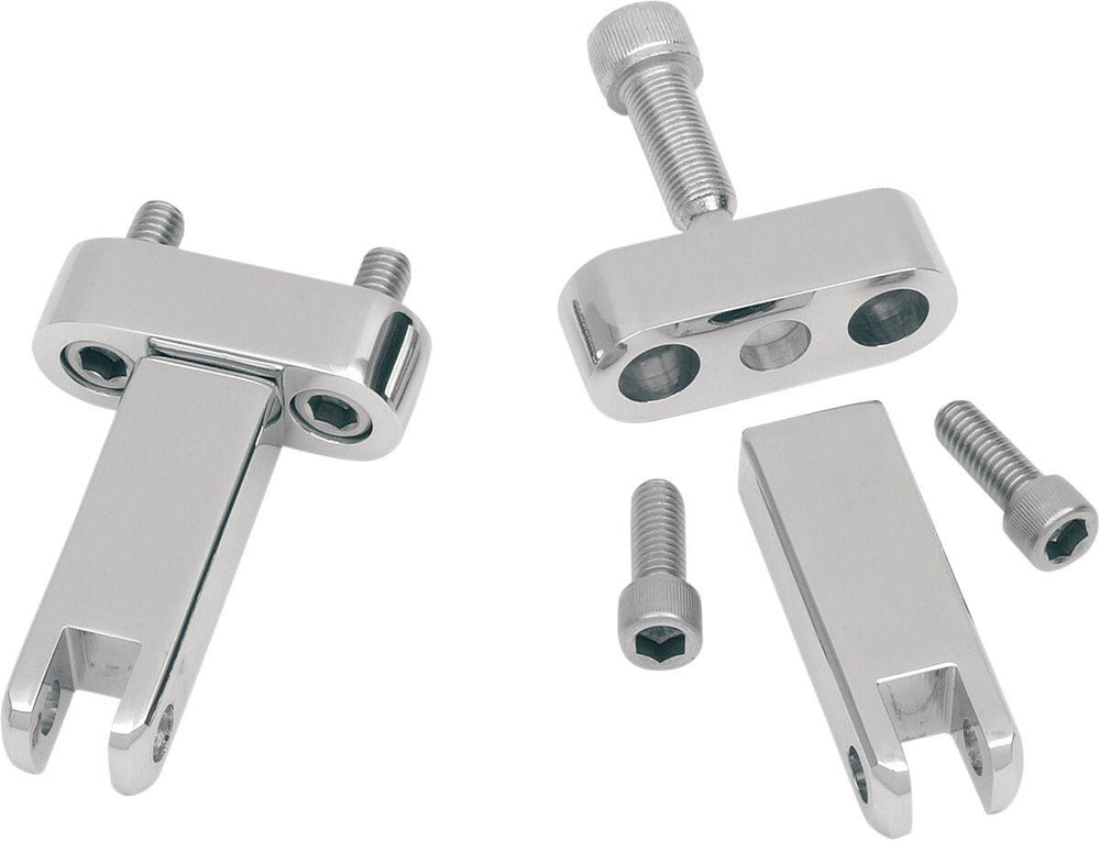 Drag Specialties Passenger Foot Peg Mount Kit For Harley Davidson FLHR 1340 1994-1998 - Chrome