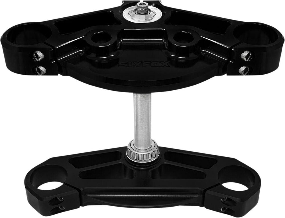 Slyfox 49mm FLH Triple Tree Set For Harley Davidson FLHR 1450 1999-2006 - Black
