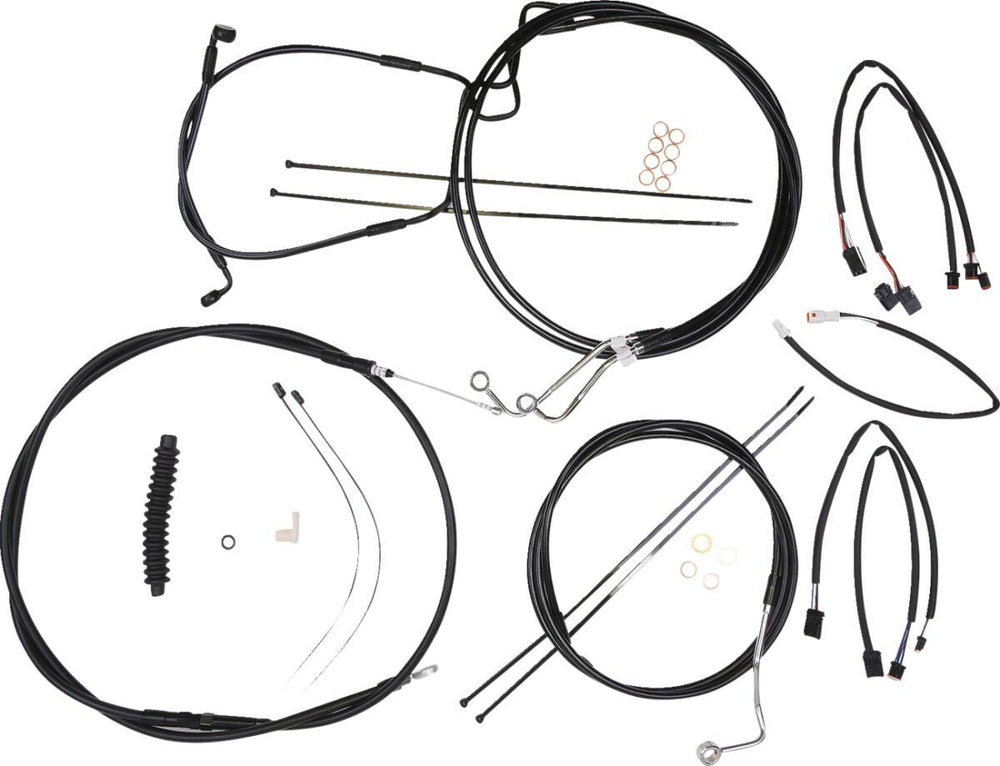 Magnum Shielding XR Handlebar Cable Install Kit For Harley Davidson FLHRXS 1868 2021-2024 30.5 - 35.5cm (12" - 14") - Black