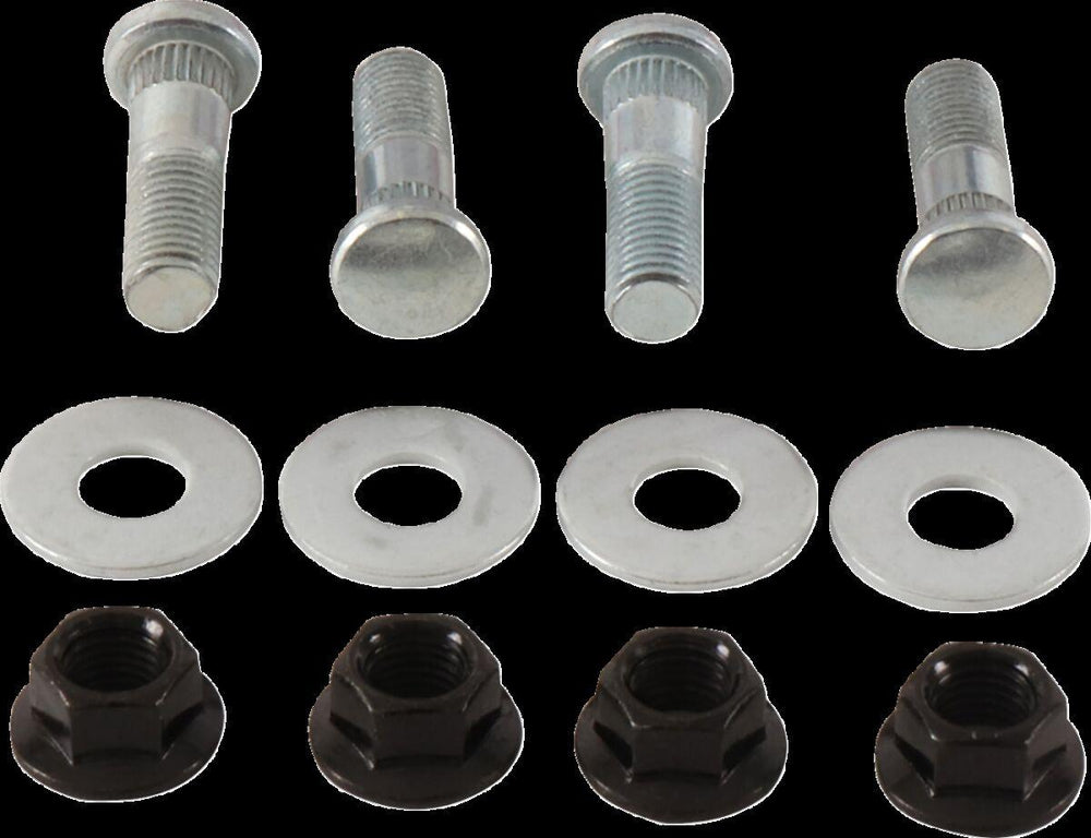 Moose Racing Wheel Stud/Nut Kit For Suzuki LT-F 300 WDX 4X4 1991-1998 Front - Silver