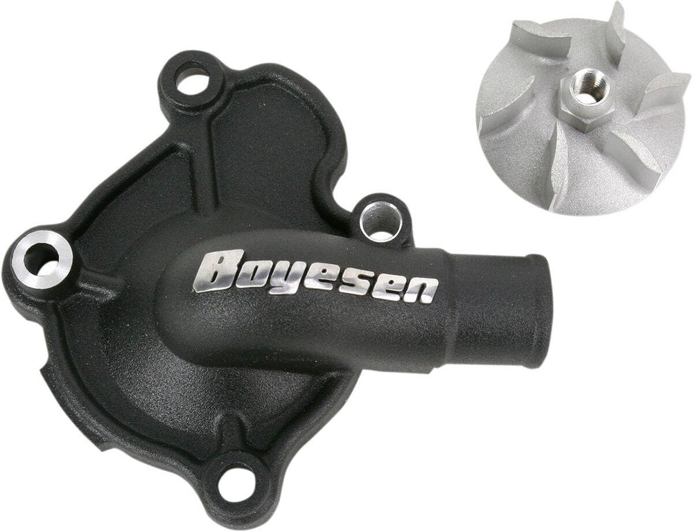 Boyesen Supercooler Water Pump Cover & Impeller Kit For Honda CRF250R 2010-2017 - Black