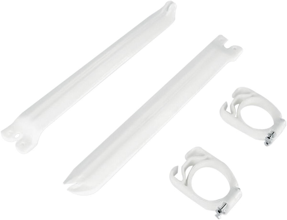 UFO Fork Guards For Kawasaki KX125 1991 - White