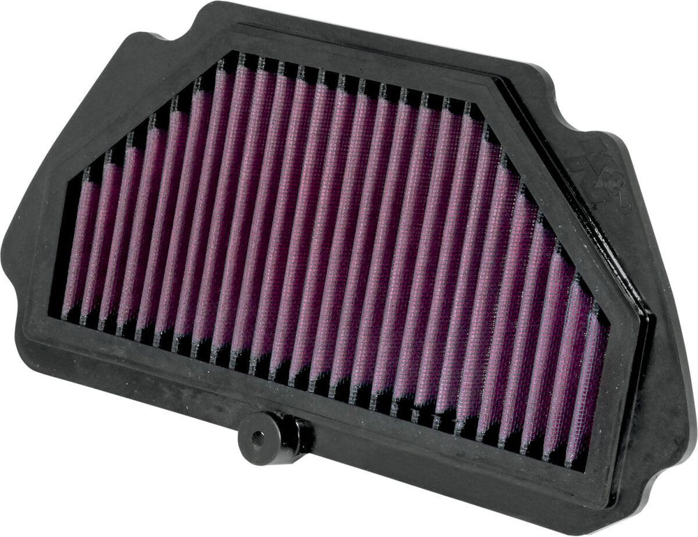 K&N Race Spec High Flow Air Filter For Kawasaki ZX-6 R 600 2009-2012 - Black Red