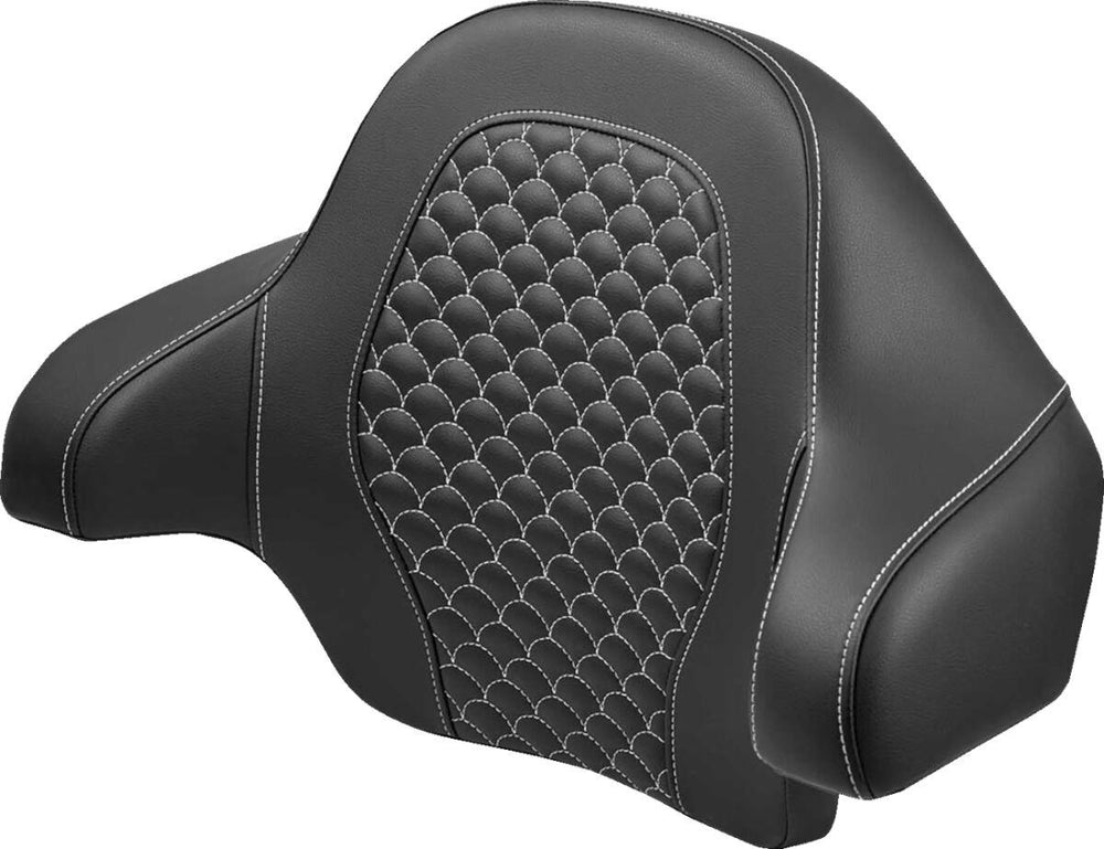 Saddlemen Dragon Scale Tour Pak Backrest For Harley Davidson FLH1868 2021 White