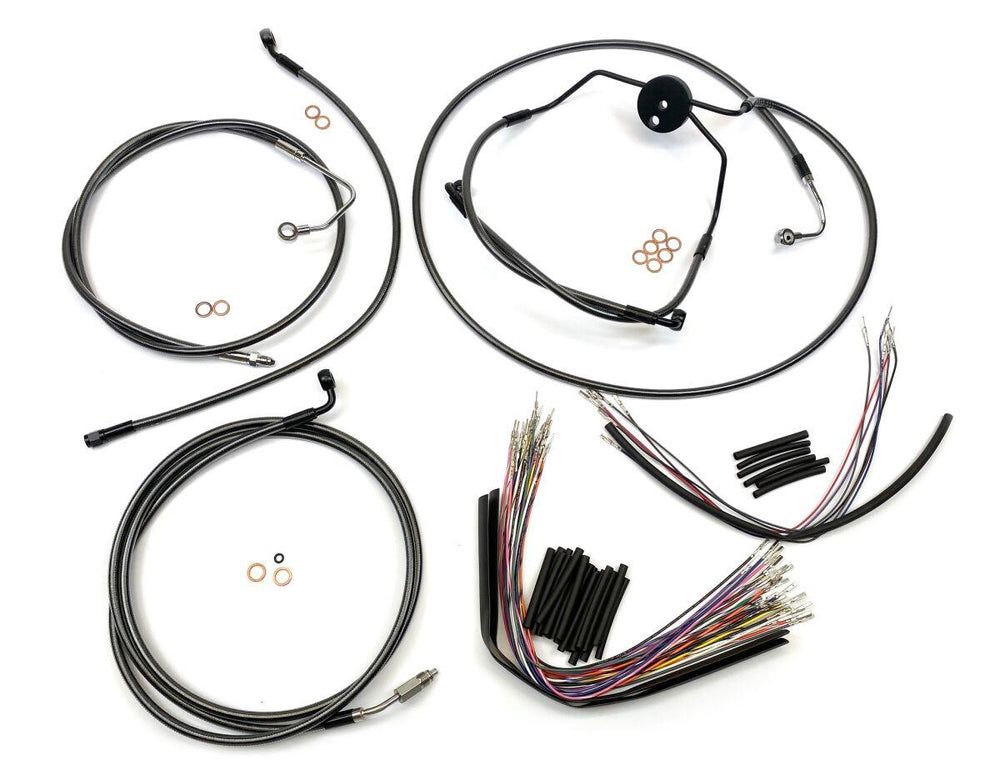 Magnum Shielding  Pearl Designer Handlebar Cable Install Kit For Harley Davidson FLTRSE3 1800 2009 38 - 43cm (15" - 17") - Black