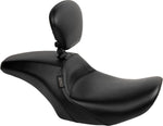 LE Pera Outcast Solo Seat With Backrest For Harley Davidson FLHX 1750 ABS 2023 Plain - Black