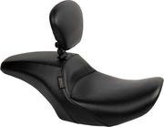LE Pera Outcast Solo Seat With Backrest For Harley Davidson FLHX 1750 ABS 2023 Plain - Black