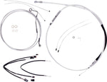 Magnum Shielding Sterling Chromite II Designer Handlebar Cable Install Kit For Harley Davidson FLTRK 1868 2021-2024 38 - 43cm (15" - 17") - Chrome Clear-Coated