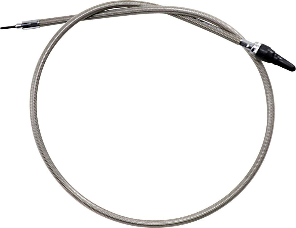 Motion Pro Armor Coat Braided Stainless Steel Speedometer Cable For Harley Davidson FLHT 1340 1987 - Chrome