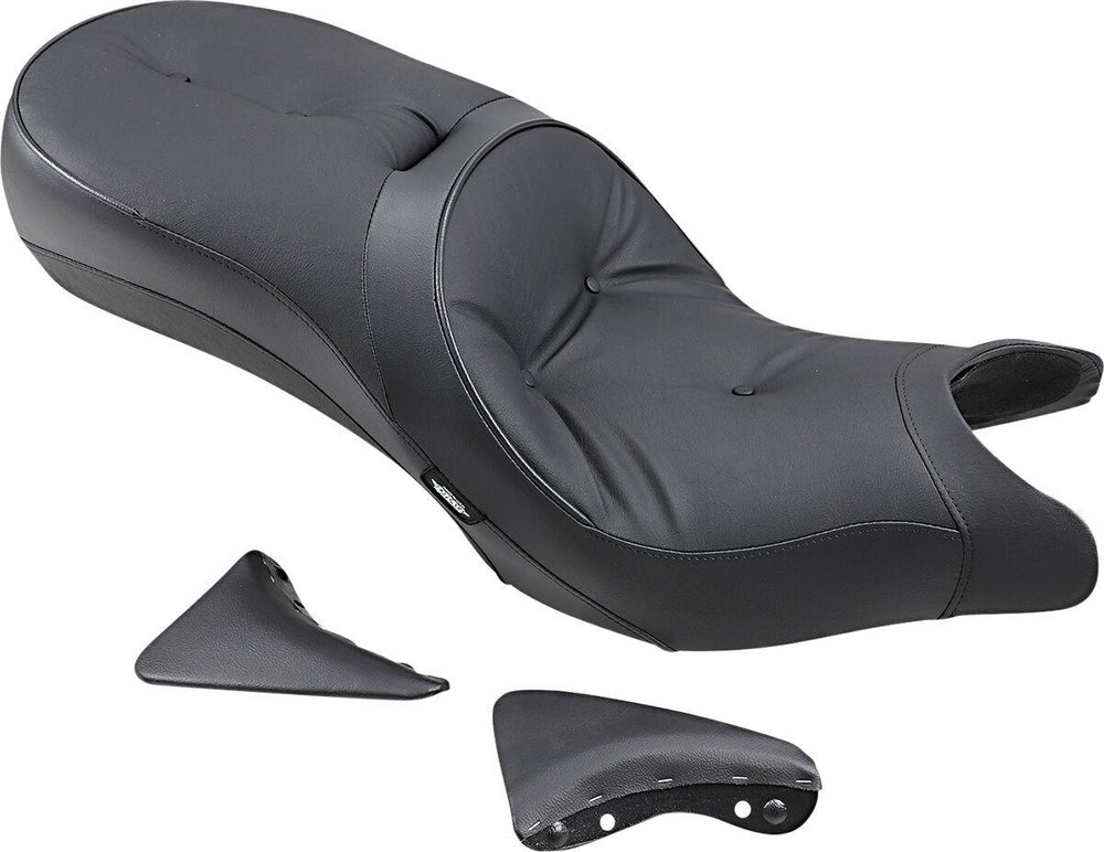 Drag Specialties Low-Profile Touring Seat For Victory Cross Country 106 2010-2015 Pillow Top - Black