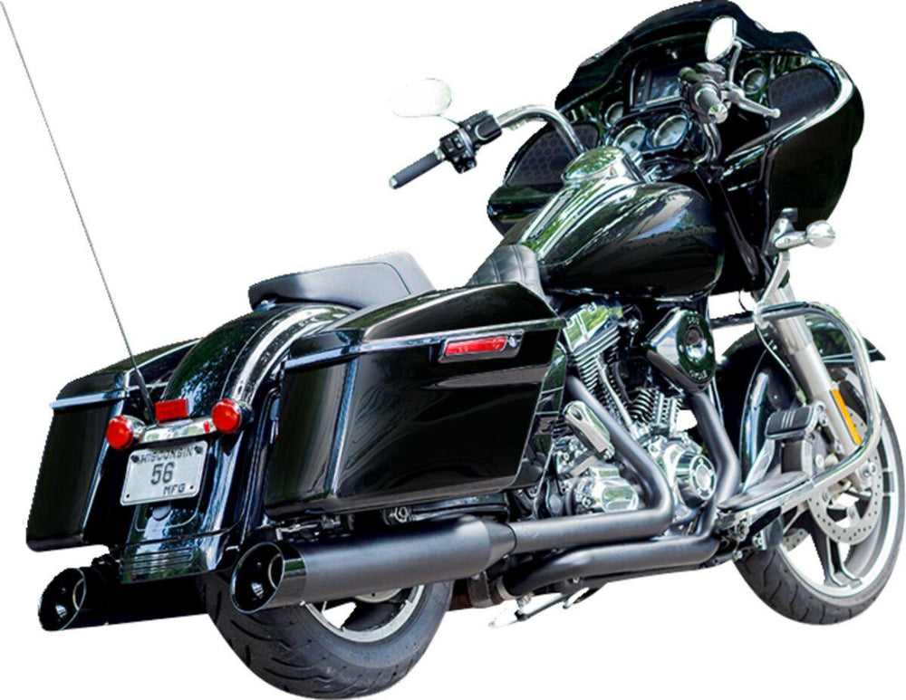 S&S Cycle 4-1/2" MK45 Cutlass Performance Silencers For Harley Davidson FLHR 1340 1995-1998 - Black