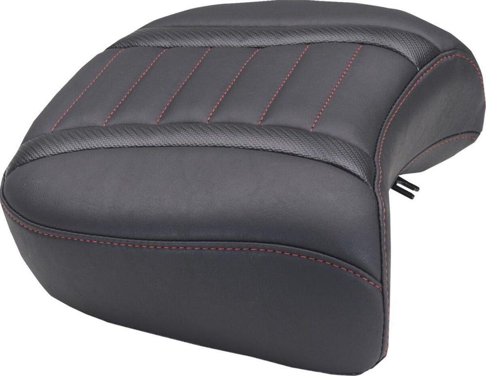 Mustang Wide Deluxe Touring Passenger Seat For Harley Davidson FLHX 1923 2024-2026 - Black/Red