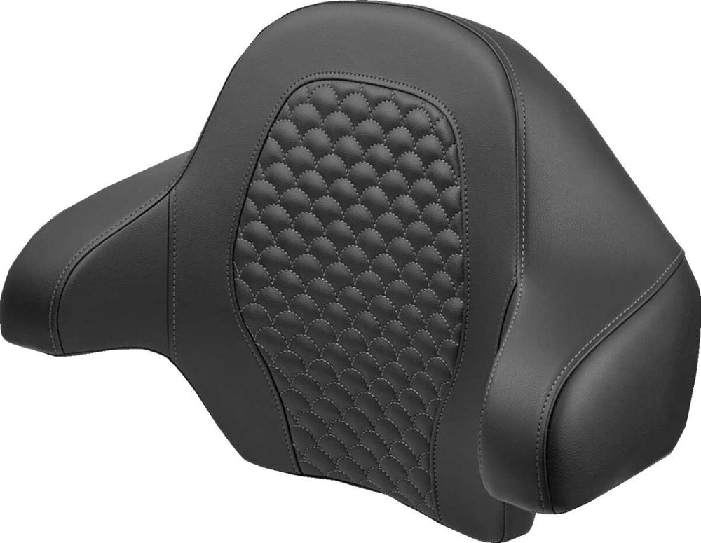 Saddlemen Dragon Scale Tour Pak Backrest Pad For Harley Davidson FLH 1868 ABS 2021 - Black/Grey
