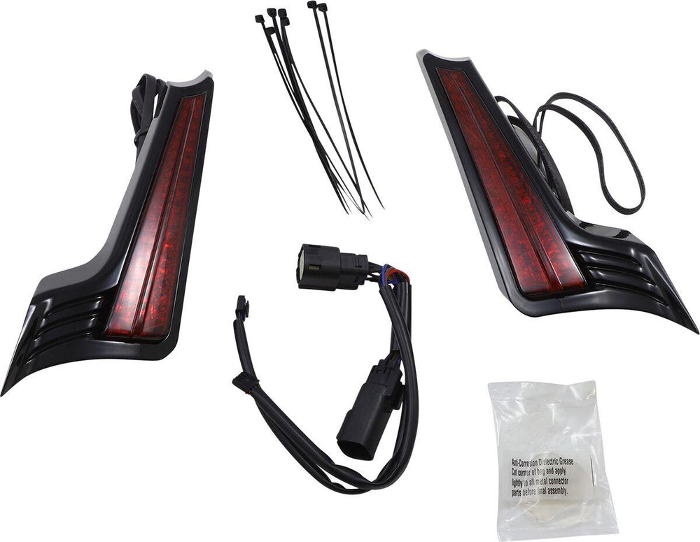 Ciro Filler Panel Lights For Harley Davidson FLHRXS 1750 ABS 2017-2018 Rear Red