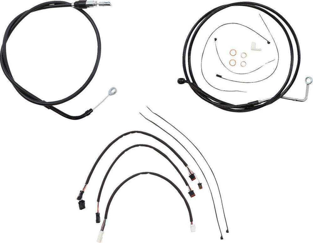 Magnum Shielding XR Handlebar Cable Install Kit For Harley Davidson FLH 1868 2021 30.5 - 35.5cm (12" - 14") - Black