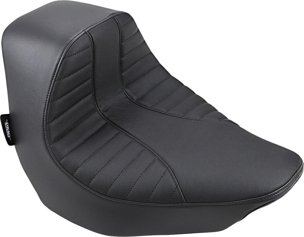 Drag Specialties EZ-On Mount Solo Seat For Harley Davidson FLFB 1750 2018-2020 Scorpion Stitched - Black