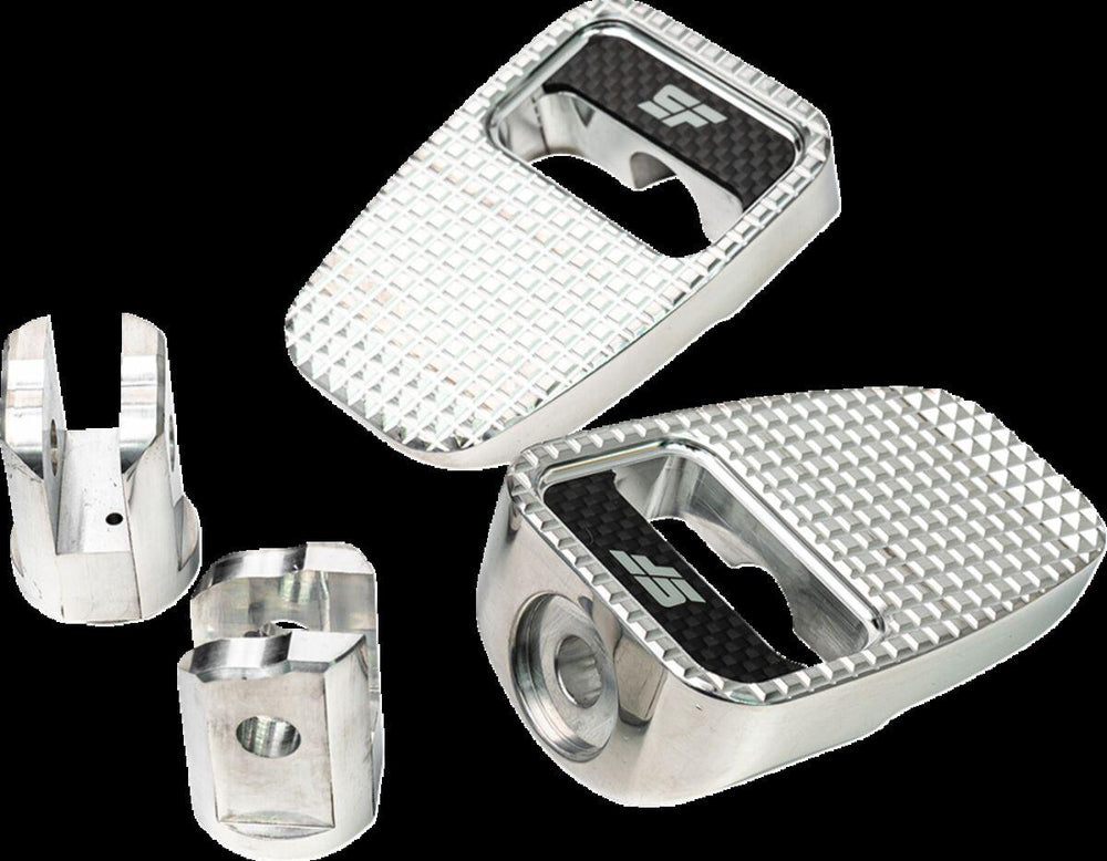 Slyfox Foot Pegs For Harley Davidson FLDE 1750 ABS 2018-2020 Front - Silver