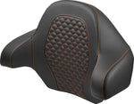 Saddlemen Dragon Scale Tour Pak Backrest For Harley Davidson FLH1868 2021 Black/Orange