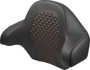 Saddlemen Dragon Scale Tour Pak Backrest For Harley Davidson FLH1868 2021 Black/Orange