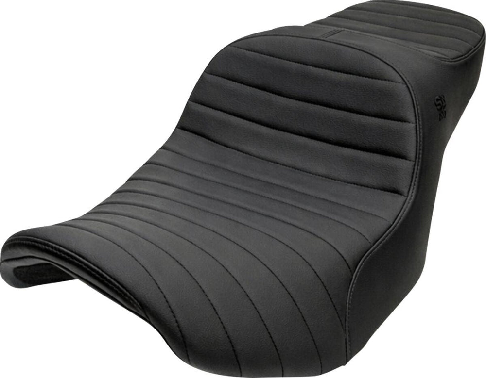 Slyfox Chariot Seat For Harley Davidson FLHX 1923 ABS 2024-2026 Black Logo/Classic Stitch - Black