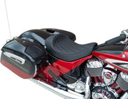 Drag Specialties Solo Seat For Indian Chief 111 2014-2020 Black Stitching Double Diamond - Black