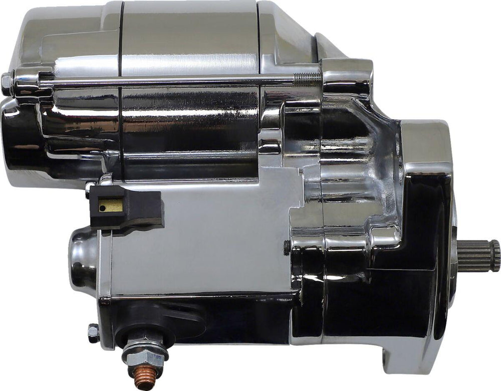 Terry Components Starter Motor For Harley Davidson FLHS 1340 1990-1993 - Chrome