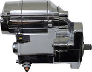 Terry Components Starter Motor For Harley Davidson FLHS 1340 1990-1993 - Chrome
