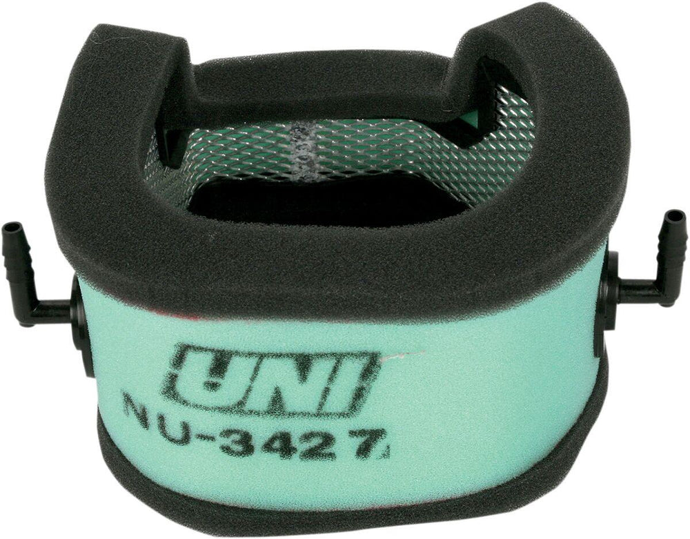 Uni Filter Air Filter Element For Harley Davidson FLHR 1340 1994-1998 - Black/Green