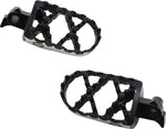 Moose Racing Hybrid Foot Pegs For Gas Gas EC125 1997-2010 - Black/Silver