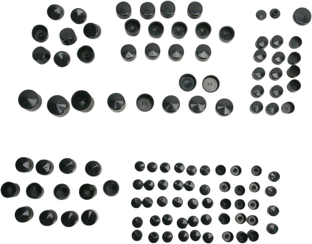 Drag Specialties Bolt Cover Standard Kit For Harley Davidson FLHR 1584 2007-2008 - Black